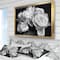 Designart - Bunch of Roses Black and White - Floral Art Framed Canvas Print